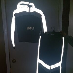 Reflective Black and White Jumpsuit